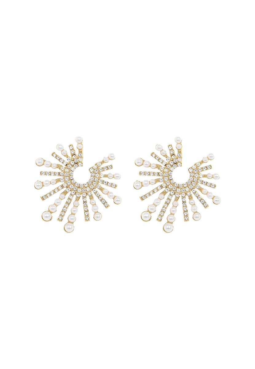 Margot Bardot Lies Pearl Oorbellen Gold