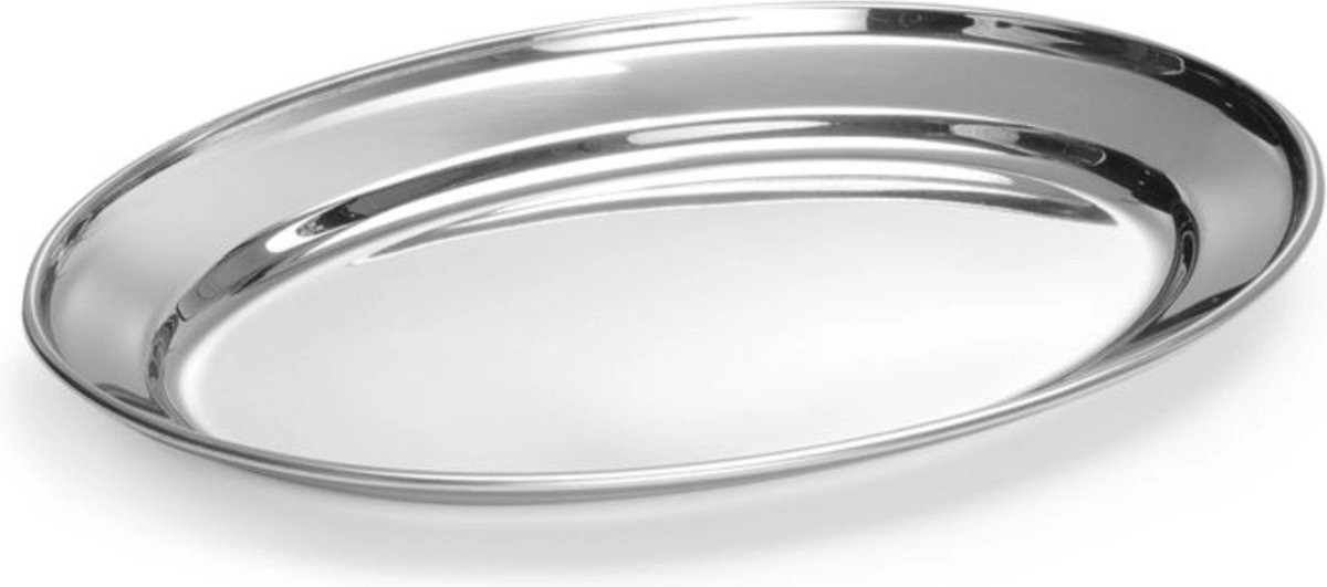 HENDI Ovale schotel – roestvast staal – vaatwasserbestendig – 245x170 mm