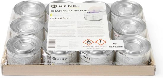 Hendi Burning Paste Chafing Dish 200 grammes - 12 pièces
