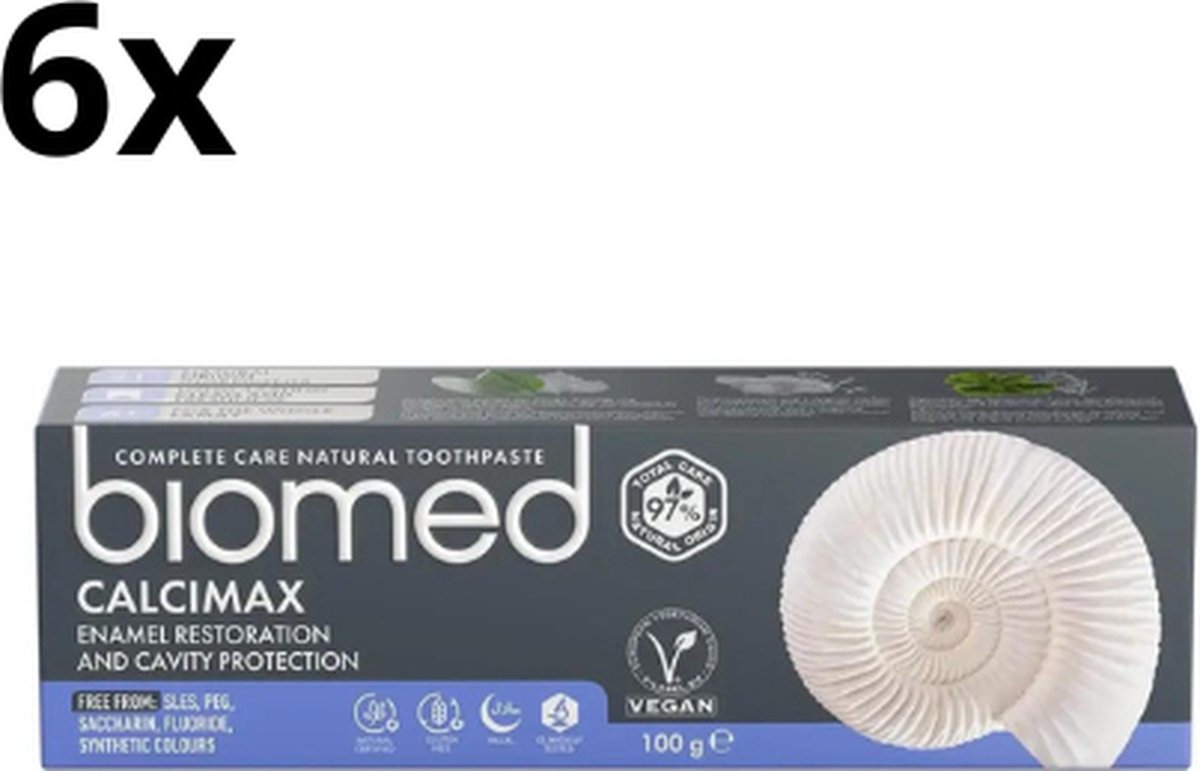 Goedkoopste Splat Biomed Calcimax Tandpasta – 6 x 100 ml – Voordeelverpakking