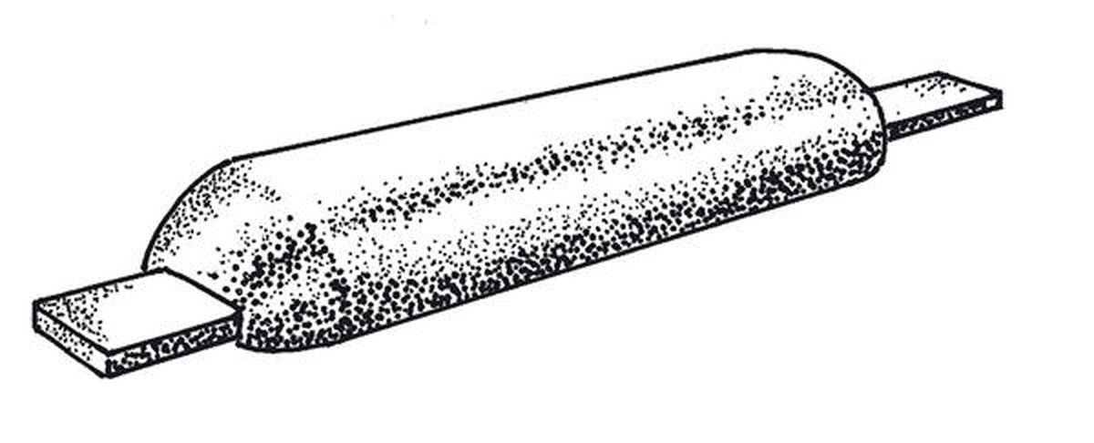 Plastimo Anode 1.8 kg Half-ei en strip 290x90x30mm
