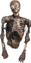 Dead Zombie bovenlichaam met licht 86cm - Horror halloween creepy scary thema feest