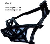 Muselière pour chien - Taille L - Silicone moyennement dur - Zwart - Muselière pour chien - Muselière - Dressage de Chiens - Muselières - Muselière solide - Races fortes