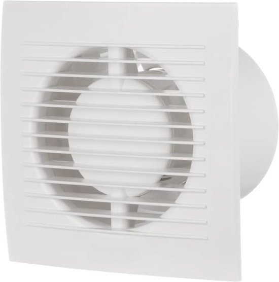 Turbionaire Trend 100 SDSG – Stille Afvoerventilator Voor Badkamer En Keuken, Wand/Plafond, Frontpaneel Dark Sage Gray, 100 Mm, 85 M³/h, 33 dB, Terugslagklep, IPX4, 3 Jaar Garantie