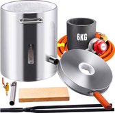 Bol.com Smeltoven - Metaal smeltoven - Smeltkroes - Smeedoven - 6kg - Roestvrij staal - 1482 graden Celcius aanbieding