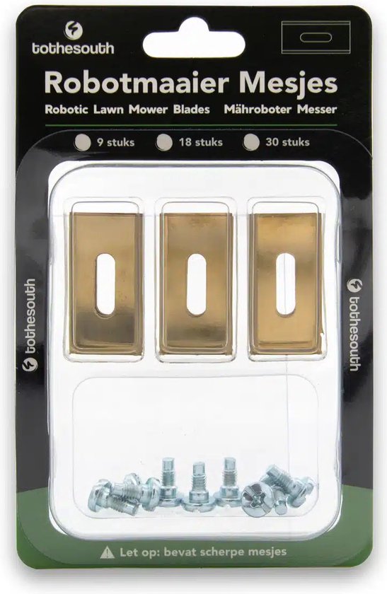 To the South® Titanium Endurance Mesjes geschikt voor Powerplus Robotmaaiers - 18 stuks van To the South — afbeelding 5