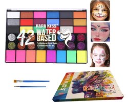 Schminkset Kinderen - 42 kleuren - Veiligheidscertificering - Grime Schmink