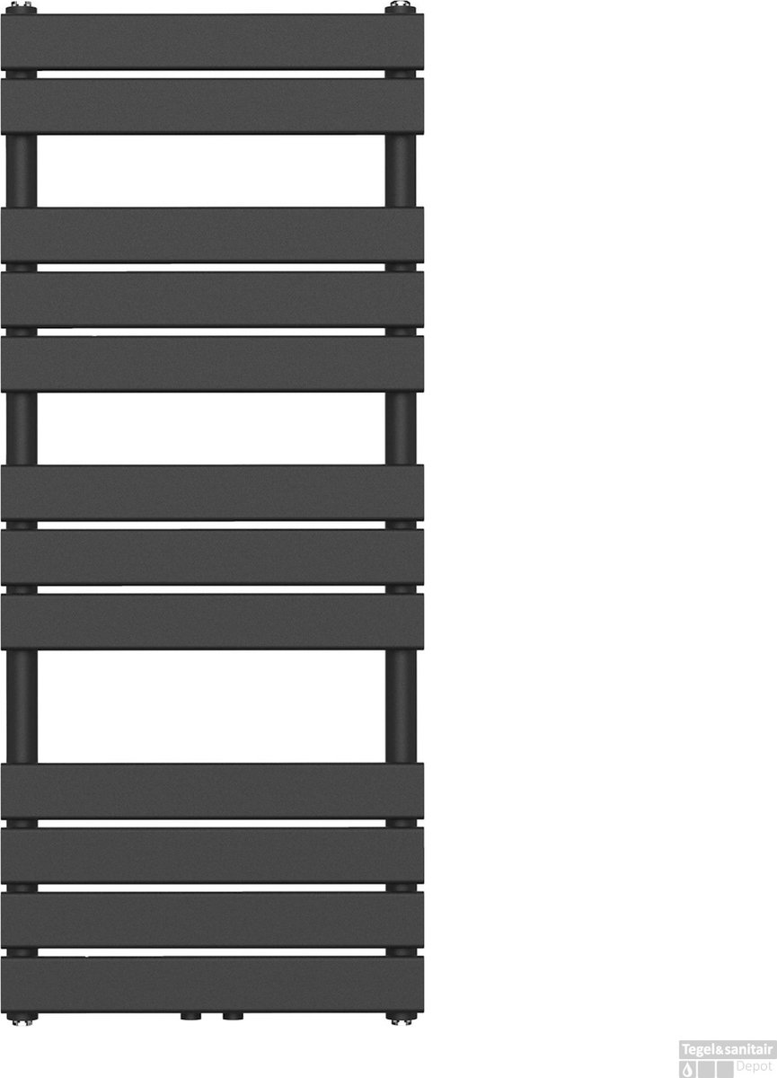 THERMLAND Handdoekradiator, Design, 50x180 cm, ANTRACIET, Radiator, Handdoekrek, Badkamerradiator, Verwarming Badkamer, Handdoekrek Radiator, Badkamerverwarming, Badkamer Radiator, Designradiator