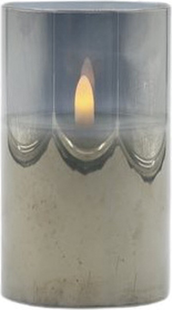 Mansion atmosphere Led sfeerlicht grijs 7,5x12,5cm