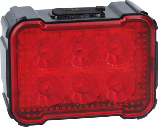 LED fietslampen - Voor- en achterlicht fiets - Fietslichten - Zeer compacte fietslampjes - 3,7V - 6 verschillende standen - USB-C oplaadbaar - Zwart — afbeelding 4
