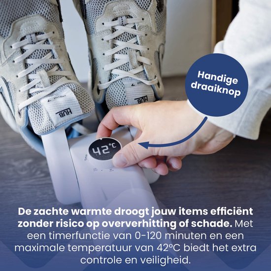 Joytential Schoenendroger Elektrische met 3/6/9 Uur Timer