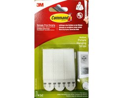 3M Command Foto ophang strips - sterke ophang strips - ophangen en verwijderen zonder schade - ophangen zonder boren - premium ophang haken - premium ophang strips