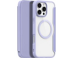 Dux Ducis - Hoes geschikt voor Apple iPhone 16 Pro Max - Geschikt voor Magsafe - Book Case - Paars