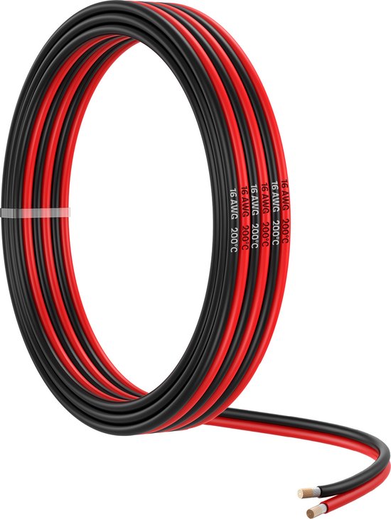Draad 2-aderig Bruin/Rood - 5 mtr. - - Modelspoor artikelen Draad 2-aderig Bruin/Rood - 5 mtr. - - Modelspoor artikelen