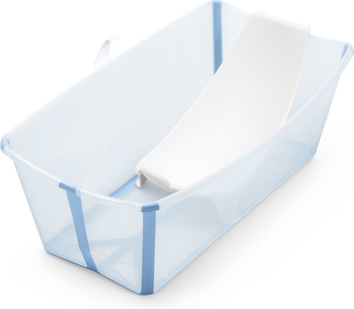 Goedkoopste Stokke Flexi Bath (Ocean Blue) met ondersteuning voor pasgeborenen - Duurzaam en gemakkelijk op te bergen - Handig thuis of op reis - Geschikt voor pasgeborenen en tot 4 jaar