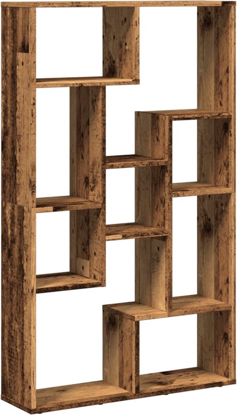 vidaXL - Bibliothèque - 72x20x120 - cm - décoré - bois - ancien - couleur bois
