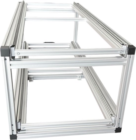 Dubbel schuifframe voor camper 120x40 cm met open bakken - belastbaar tot 130 kg van Carasafe — afbeelding 4