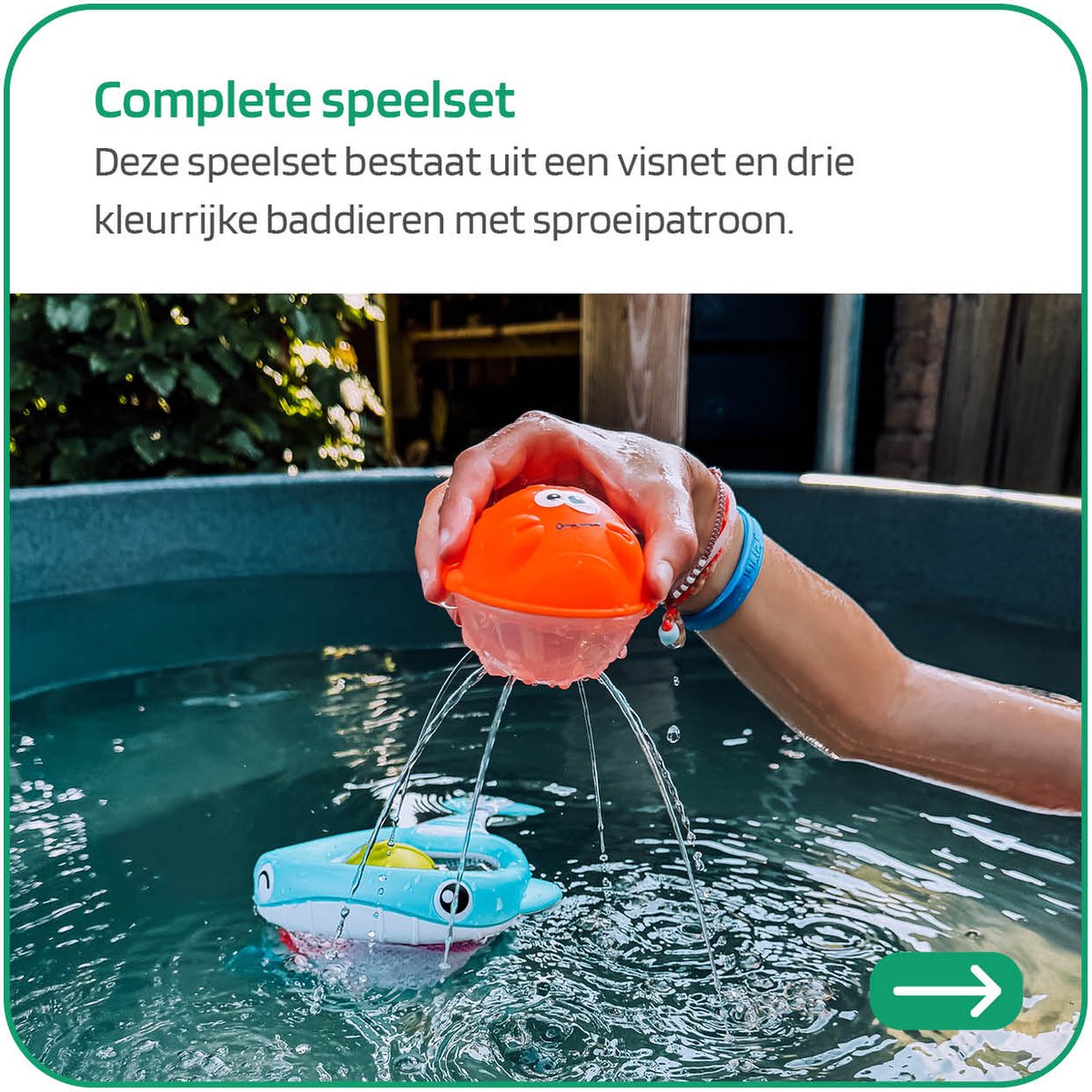 Jobber Waterplay Badspeelgoed - Visnet met bad dieren - Badspeeltjes — afbeelding 2