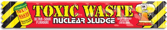 Toxic Waste - Nuclear Sludge Sour Cherry Chew Bar - 50 stuks