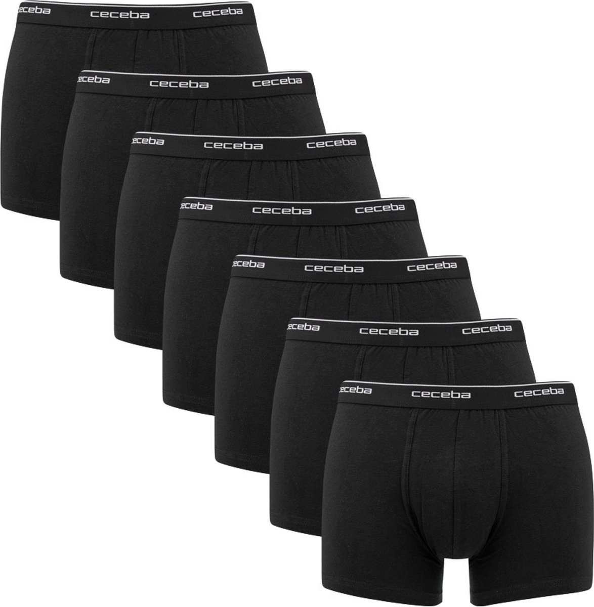 CECEBA Monza Heren Boxer - 7-pack Multipack - Zwart