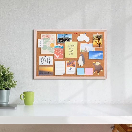 Magneetbord, zwart, 30 x 40 cm, prikbord, magnetisch, metaal, ideaal Magneetbord, zwart, 30 x 40 cm, prikbord, magnetisch, metaal, ideaal