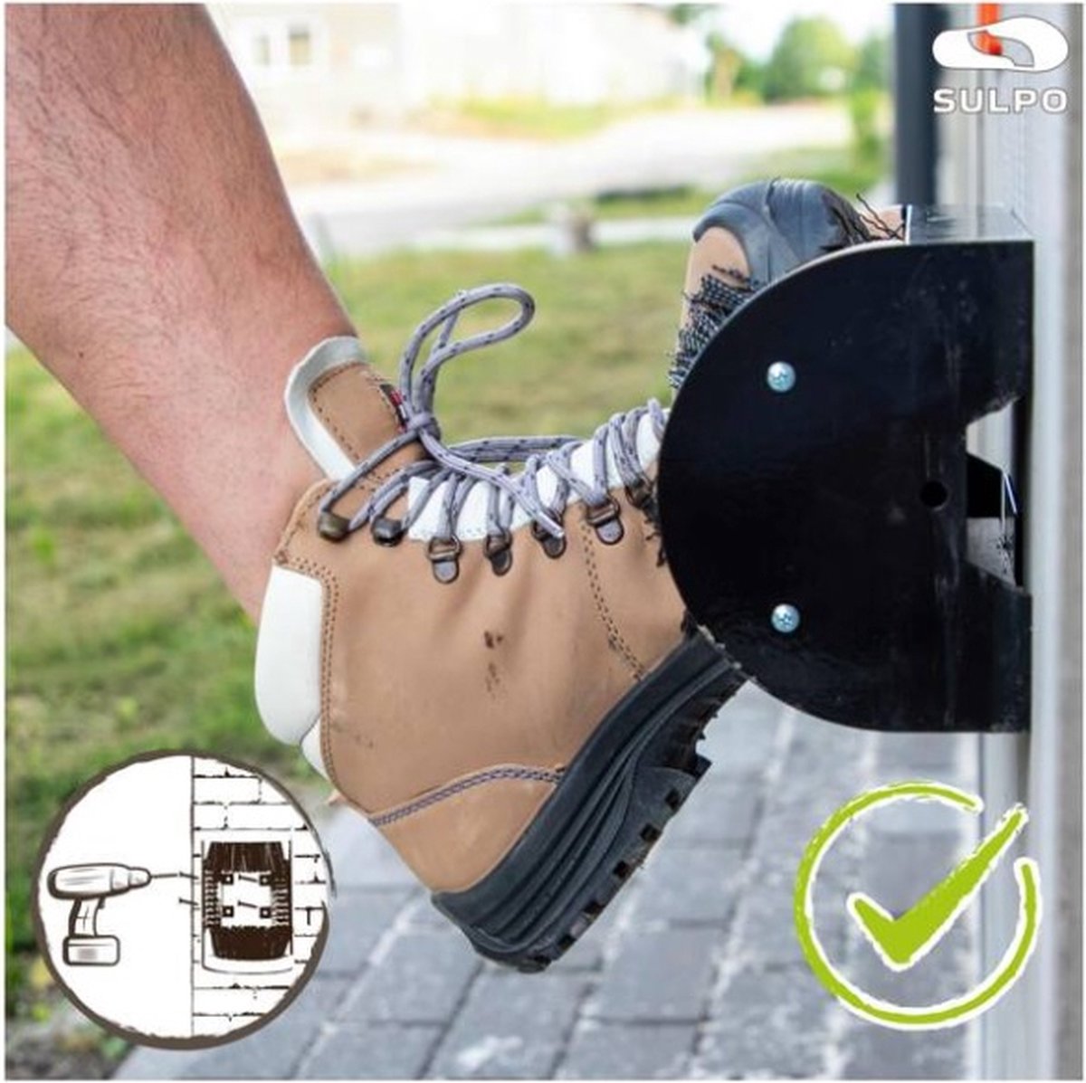 Heavy-Duty Standaard Poetsunit Voor Schoenen Met Borstels | Net World Sports