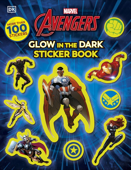 Marvel- Marvel Avengers Glow in the Dark Sticker Book - cover