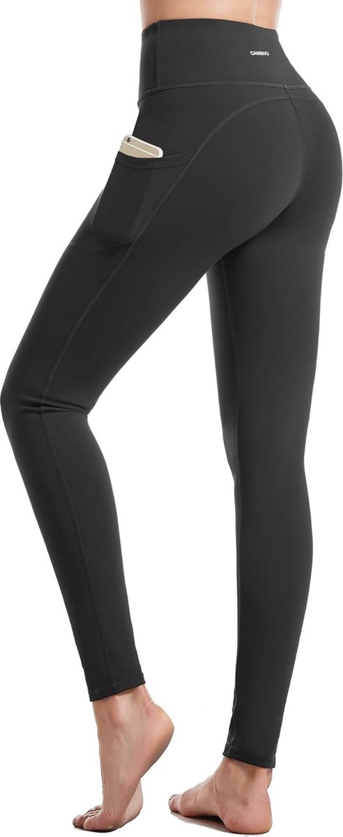Dames Sportlegging met Hoge Taille en Zakken - Ideaal voor Yoga, Fitness en Training