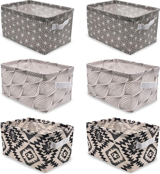 SNSP Opslagdoos Antibacterieel Grote Doek Quilt Stof Sorteren Doos Oxford Stof Vouwen Opslagdoos 88L x 2stuks | Opbergers voor thuis