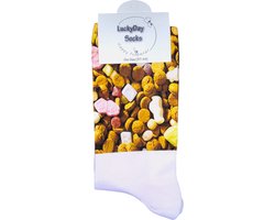 Sinterklaas sokken - Sokken Sinterklaas cadeau - Pepernoten - 5 december - Sinterklaas kadootje - Schoen cadeau - Pakjes avond - Grappige cadeau - December cadeau - December kadootje - LuckyDay Socks - Maat 37-44