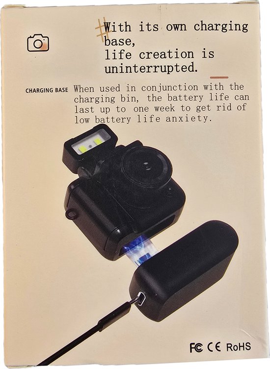 Mini Caméra DVR HD Numérique - Avec écran - Batterie 600 min - Porte-clés - Zwart - Caméra photo et vidéo - Avec flash pop-up -