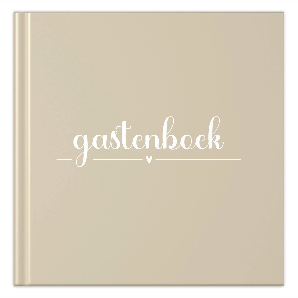 Fyllbooks - Gastenboek Invulboek - Universeel - Beige - 64 Pagina's