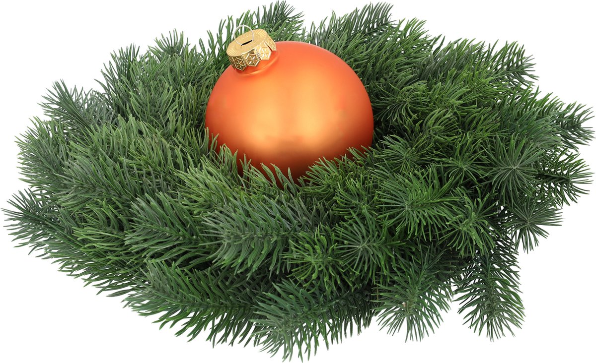 Glazen kerstballen - Set van 4 stuks/100mm - Luxe kerst decoratie - Sfeervolle kerstversiering voor in de kerstboom - Glas - Autumn Sunset - Oranje – foto 8