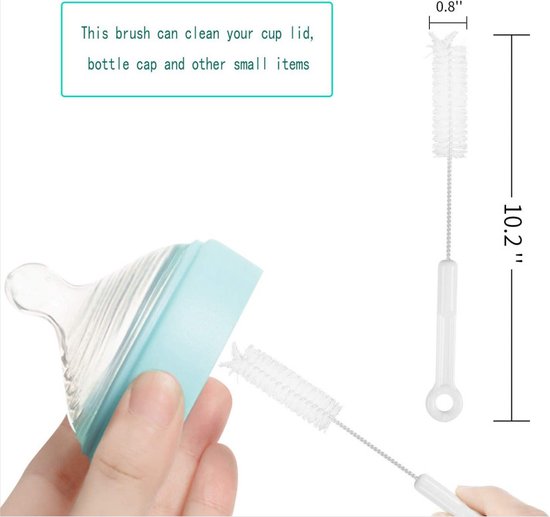 3 Stuks 3-in-1 Kopborstels, 3-in-1 Multifunctionele Reinigingsborstel Flessenreinigingsborstel Beker Dekselreinigingskwast Flessendeksel