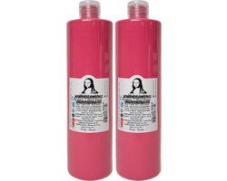 Südor Textielverf 1000 ml, roze.Wasbestendige textielverf voor lichte stoffen. Wasmachinebestendig, wasbestendig. Fixatie door strijken (2 x 500 ml)