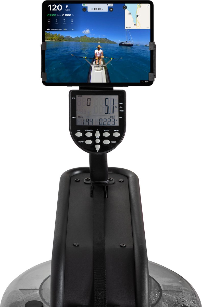 VirtuFit Roeitrainer AQUA200i Waterweerstand Zwart - afbeelding 3