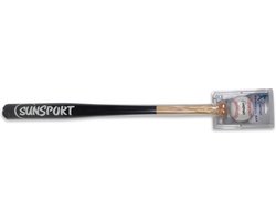 Bex Sunsport Honkbalset – Houten Honkbalknuppel 71 cm Met Bal – Recreatief Slagspel – Outdoor Buitenspel – Vanaf 8 Jaar
