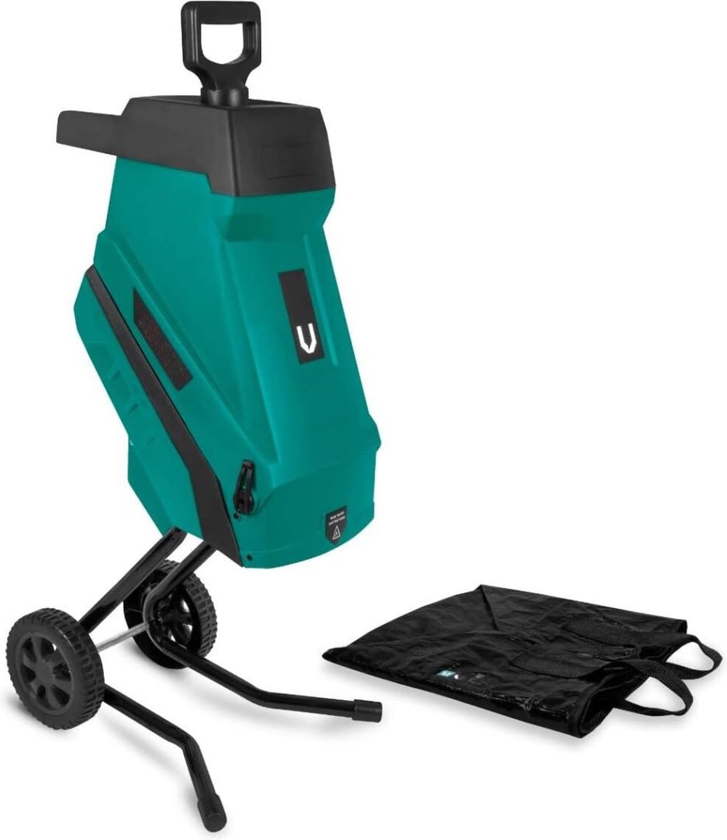 Bol.com Dailysuppliess Hakselaar Versnipperaar - Shredder - Versnipperaar Electrisch - Zwart met Groen aanbieding