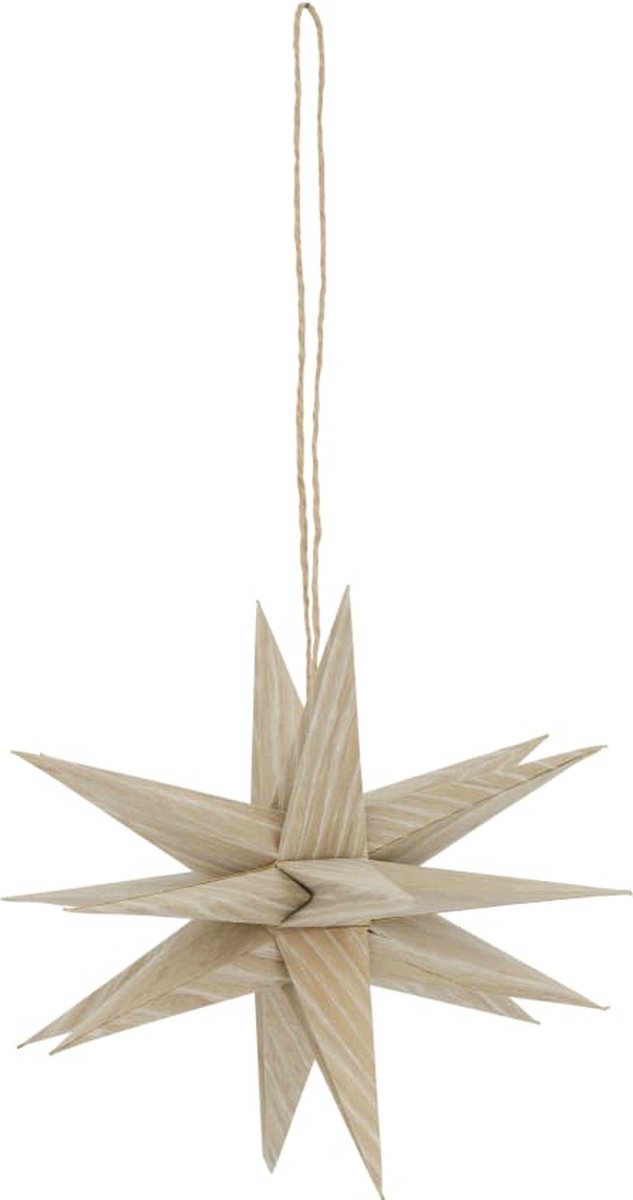 DKNC Kerstster 3D Beige 20cm