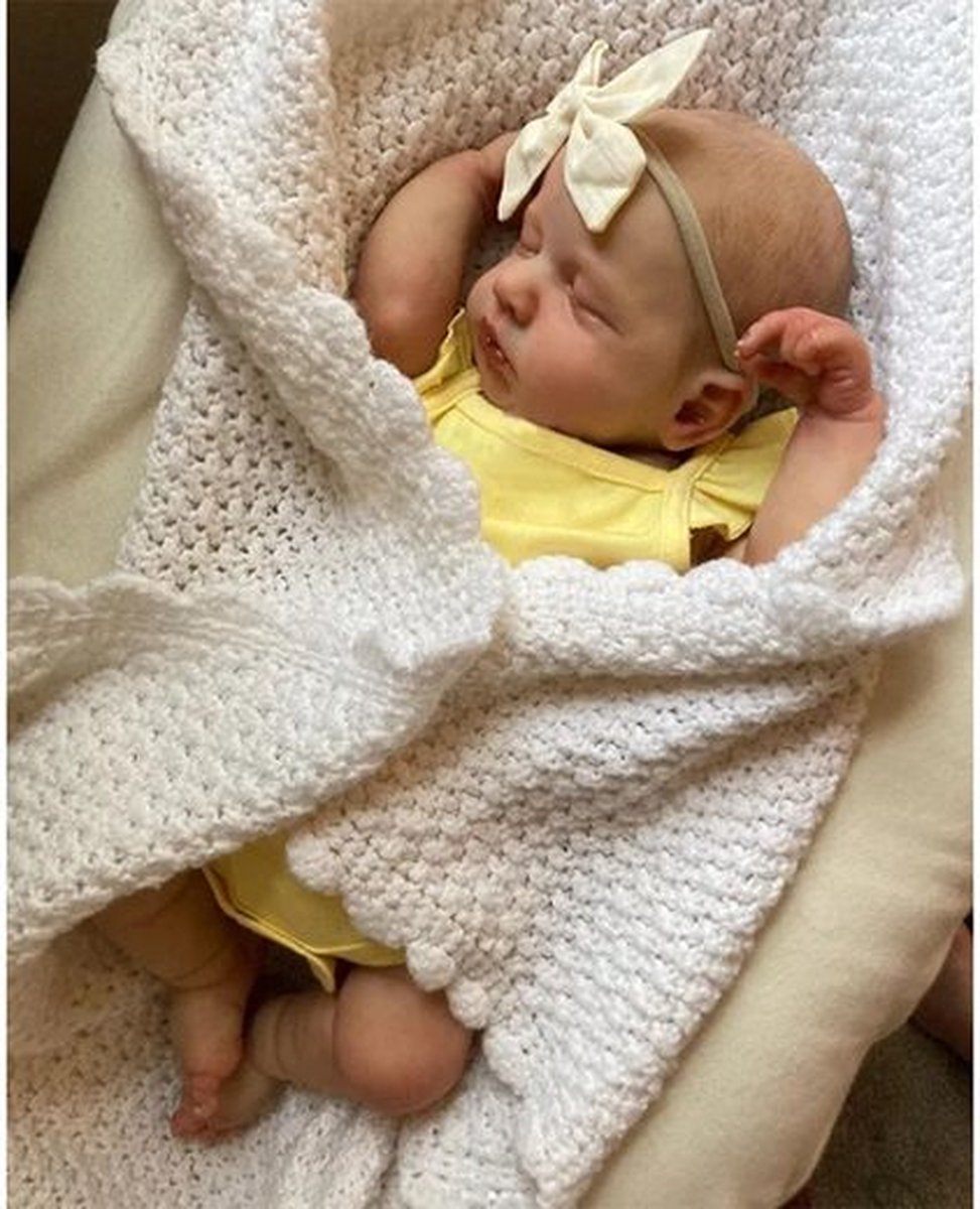 truly soft Reborn Baby Poppen 20 inch zachte siliconen vinyl levensechte babypop met krullen en zomerjurk, ca. 50 cm groot levensechte reborn poppen pasgeborenen baby kerstcadeaus