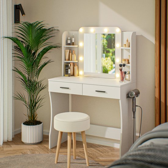Eenvoudige kaptafel met één lade Aenna 125
