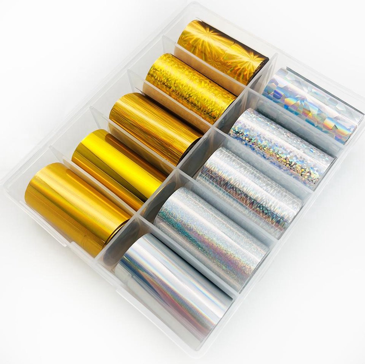 Goedkoopste 10 vellen nagelfolie Sticker. Transfer nail art foil,Nagelstickers,Manicure 5Stuk Nagelvijlen