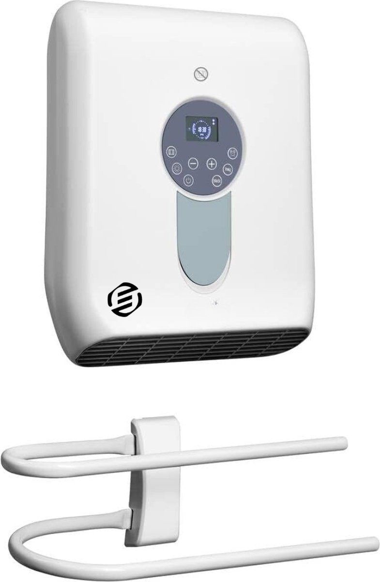 Bol.com Equivera Badkamerkachel - Badkamerverwarming - Badkamer Kachel - Badkamer Kachel Electrisch aanbieding