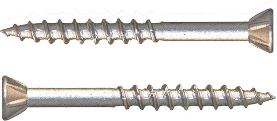 Vis à bois dur 4,5x30 en acier inoxydable trempé