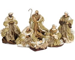 Goodwill Holy Family Set de 6 Marron-Crème H 18 cm