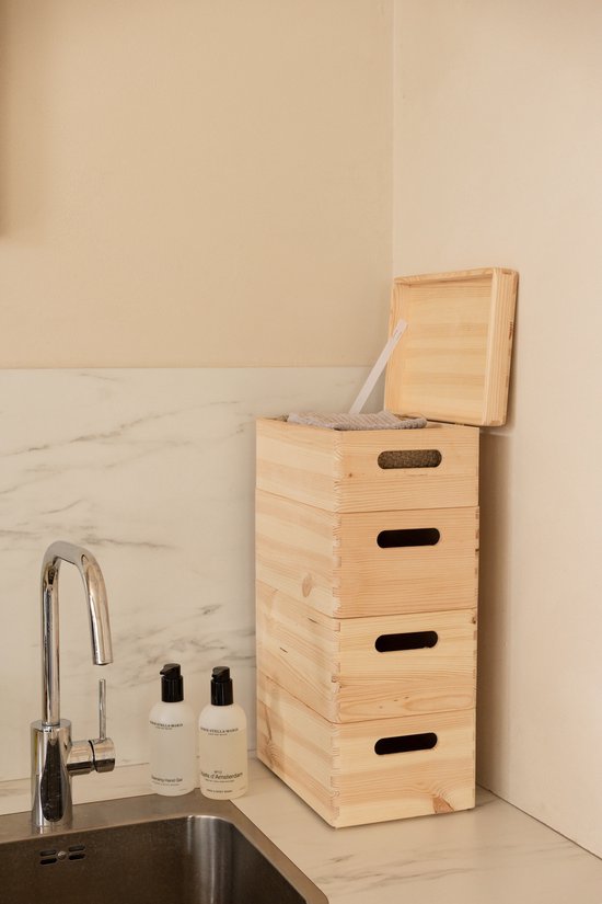 houten pot met deksel | Pand Briant