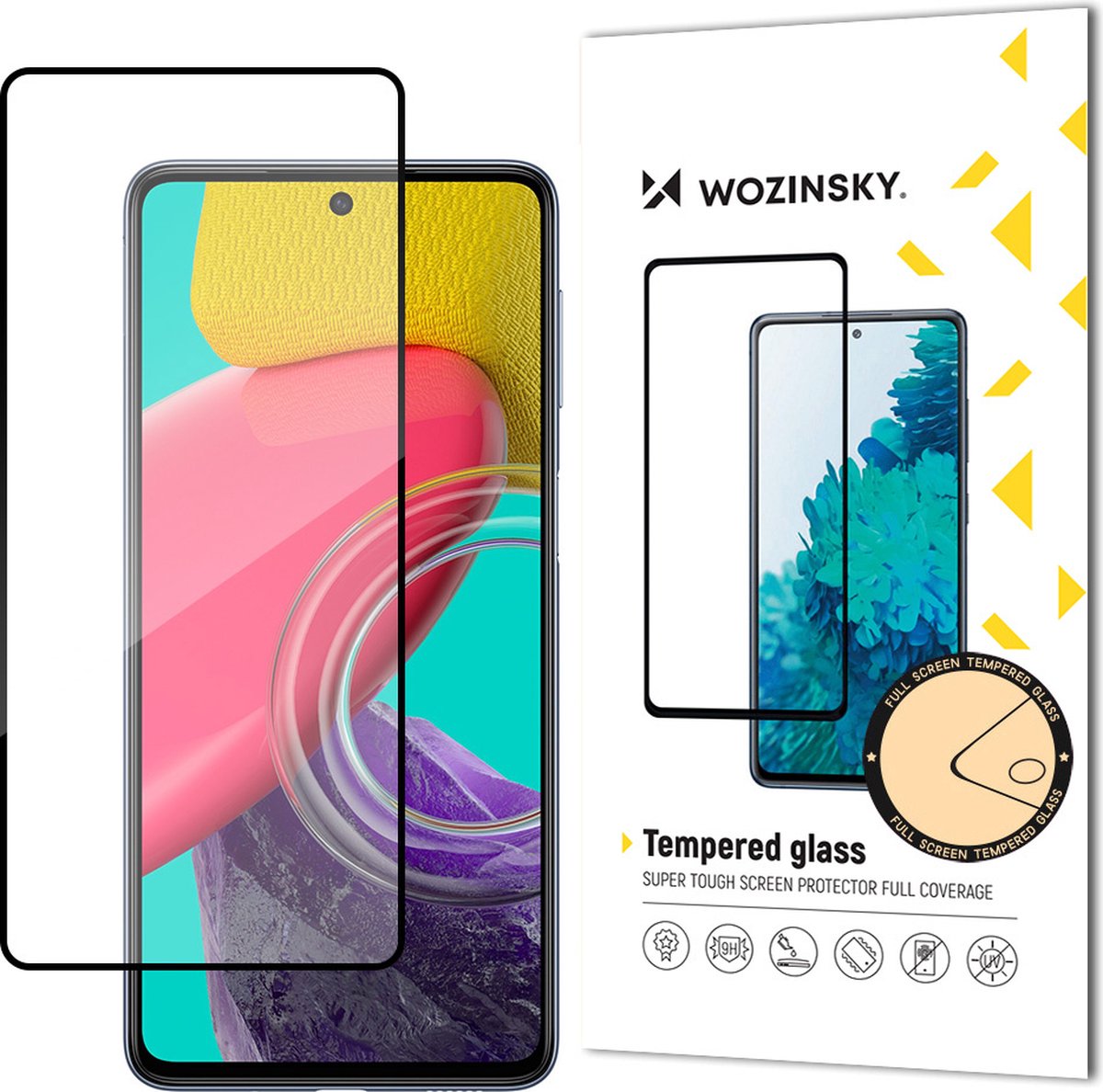Wozinsky - Serie - Geharde Glasbescherming - Full Glue - 9H Hardheid - Samsung Galaxy M53 5G