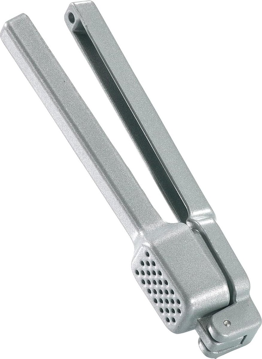 Knoflookpers aluminium retroverpakking Biopress zilver 152 x 25 x 31 cm