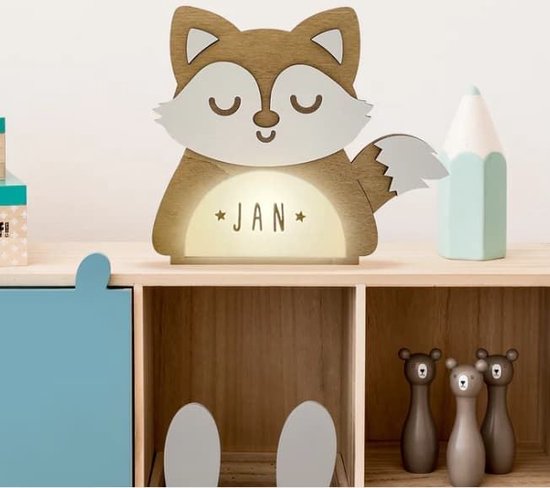 Vintiun Lamp, Vos, Led, incl. zelfklevende letters van Vintiun — afbeelding 3