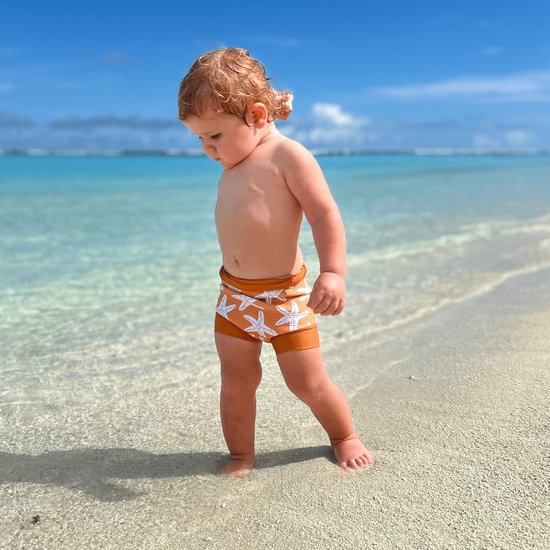Swim Essentials - zwemluier baby - Sea Stars - Luipaardprint - neopreen van Swim Essentials — afbeelding 2